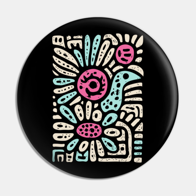 Psychedelic Folk Spring Pin by TuncGK