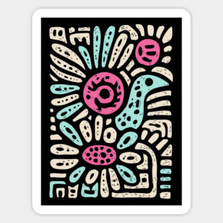 Psychedelic Folk Spring Sticker