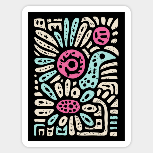 Psychedelic Folk Spring Magnet by TuncGK