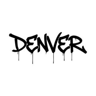 Denver Mile High City Spray Paint Graffiti Style Urban Art Flow T-Shirt