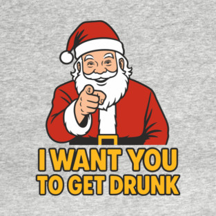 Naughty Santa Christmas Drinking Party T-Shirt