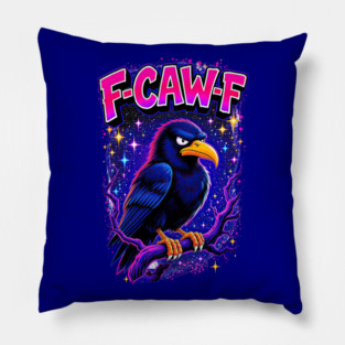 F-Cawf-F Cosmic Raven Pillow