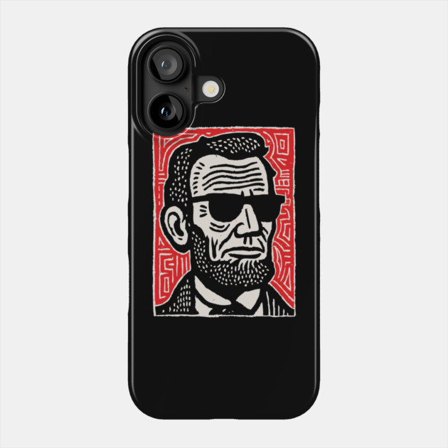 Psychedelic Abe Lincoln Phone Case by TuncGK