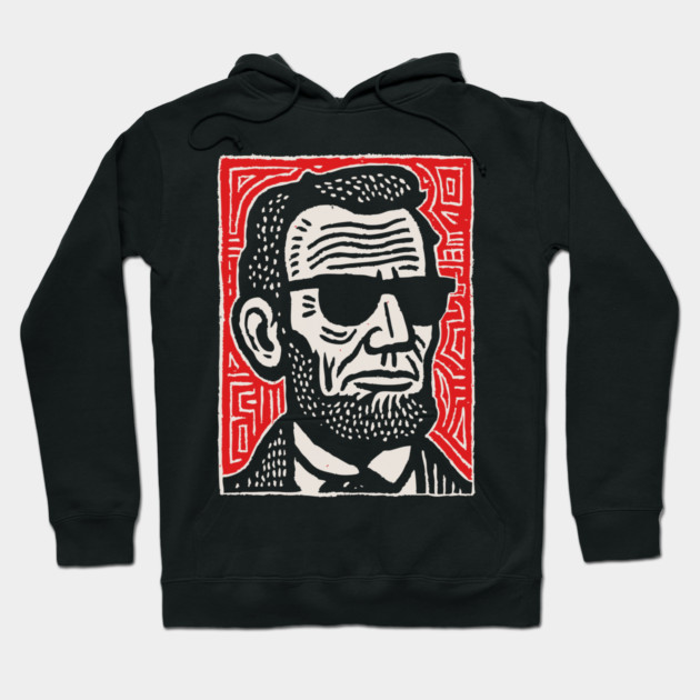 Psychedelic Abe Lincoln Hoodie by TuncGK