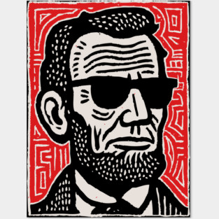 Psychedelic Abe Lincoln Posters and Art