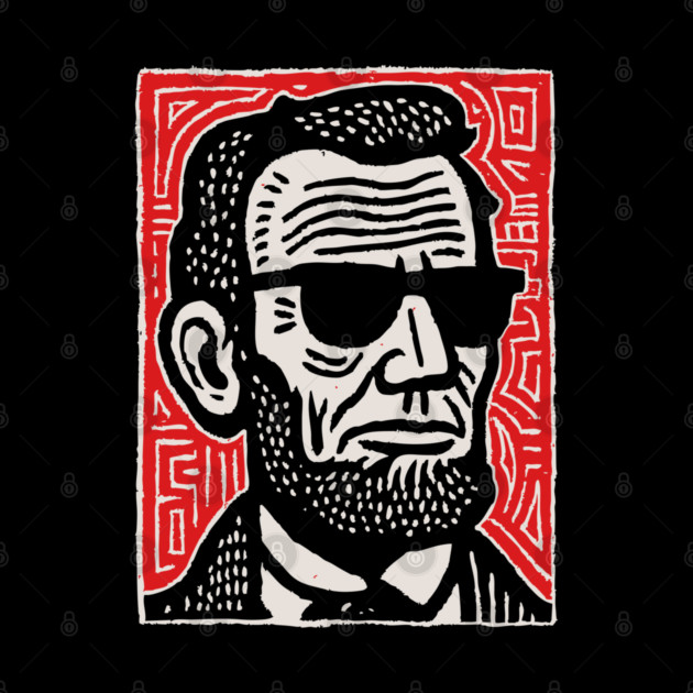 Psychedelic Abe Lincoln by TuncGK