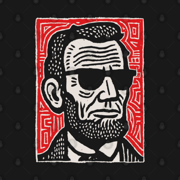 Psychedelic Abe Lincoln by TuncGK