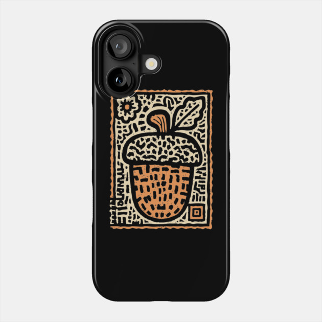 Tribal Psychedelic Acorn Phone Case by TuncGK