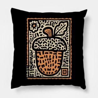 Tribal Psychedelic Acorn Pillow