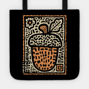 Tribal Psychedelic Acorn Tote