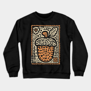 Tribal Psychedelic Acorn Crewneck Sweatshirt
