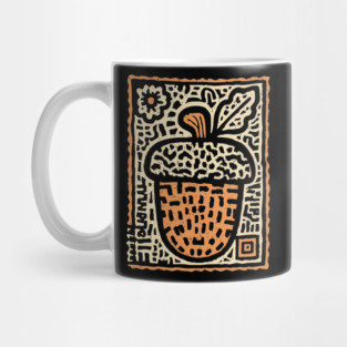 Tribal Psychedelic Acorn Mug
