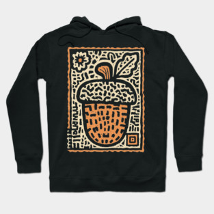 Tribal Psychedelic Acorn Hoodie