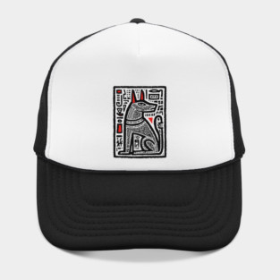 Anubis Psychedelic Woodcut Hat