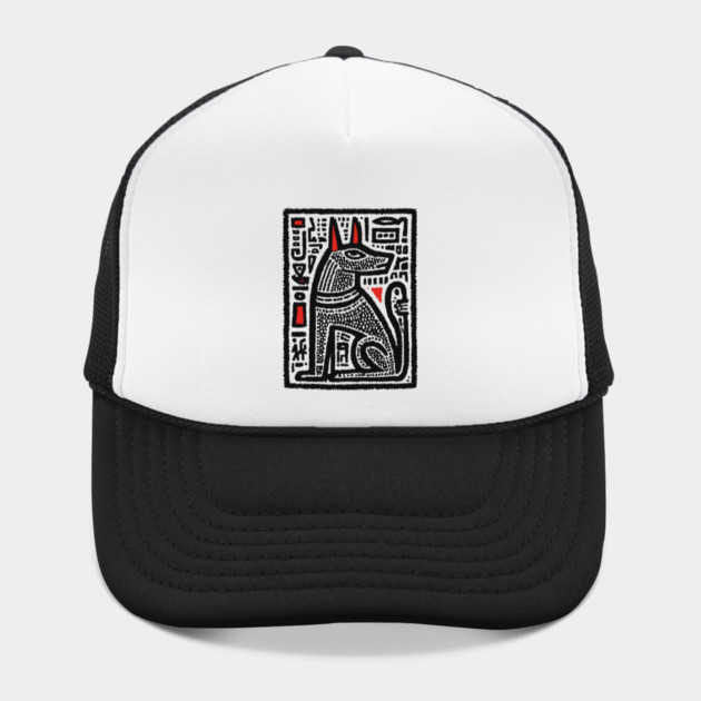 Anubis Psychedelic Woodcut by TuncGK