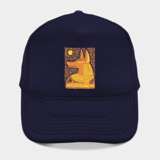 Psychedelic Sun God Anubis Hat