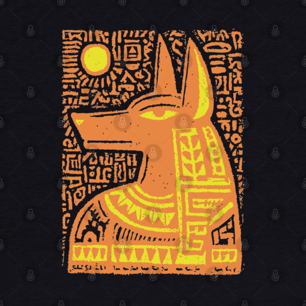 Psychedelic Sun God Anubis by TuncGK