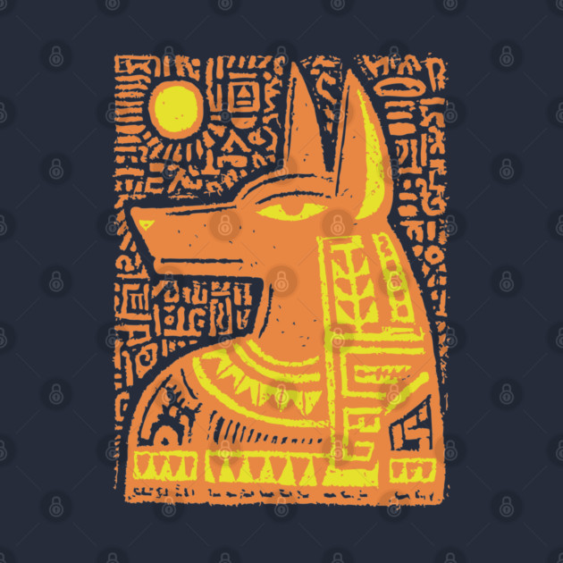 Psychedelic Sun God Anubis by TuncGK