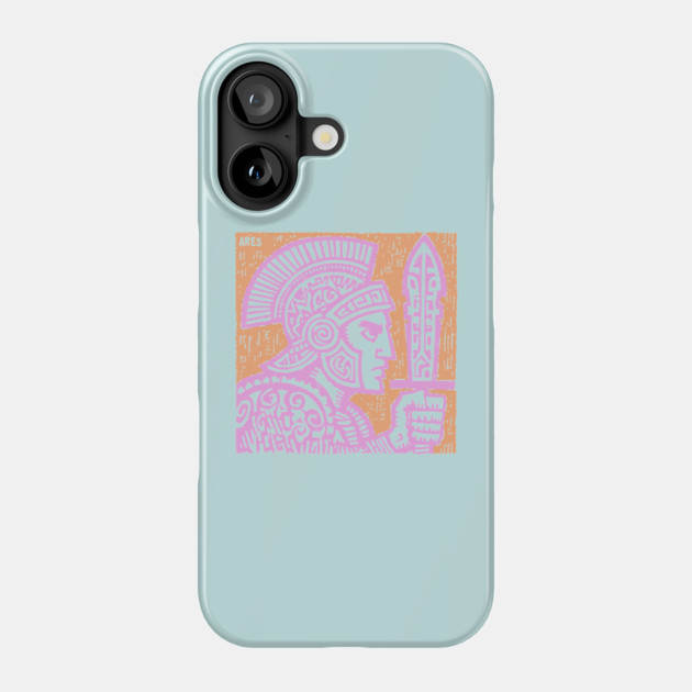 Psychedelic Ares Warrior God Phone Case by TuncGK