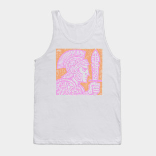 Psychedelic Ares Warrior God Tank Top