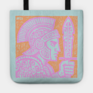 Psychedelic Ares Warrior God Tote
