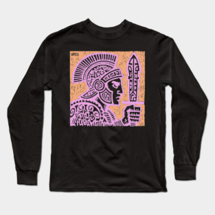 Psychedelic Ares Warrior God Long Sleeve T-Shirt