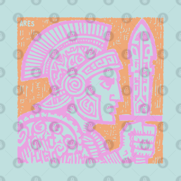 Psychedelic Ares Warrior God by TuncGK