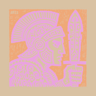 Psychedelic Ares Warrior God T-Shirt