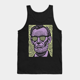 Trippy Psychedelic Lincoln Tank Top