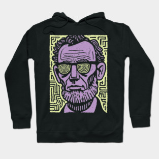 Trippy Psychedelic Lincoln Hoodie
