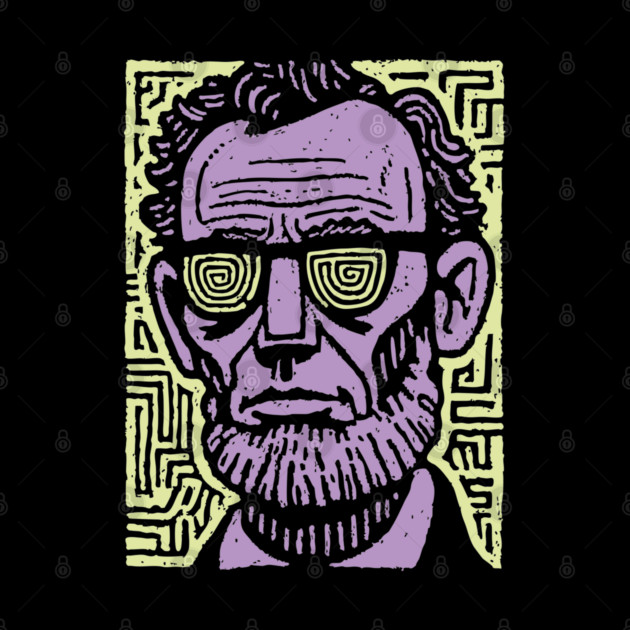 Trippy Psychedelic Lincoln by TuncGK