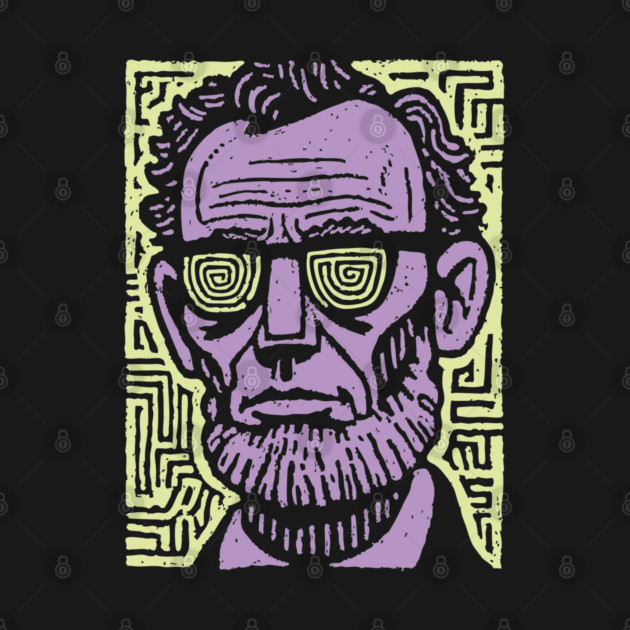 Trippy Psychedelic Lincoln by TuncGK