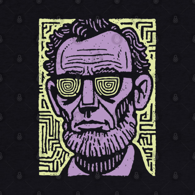 Trippy Psychedelic Lincoln by TuncGK