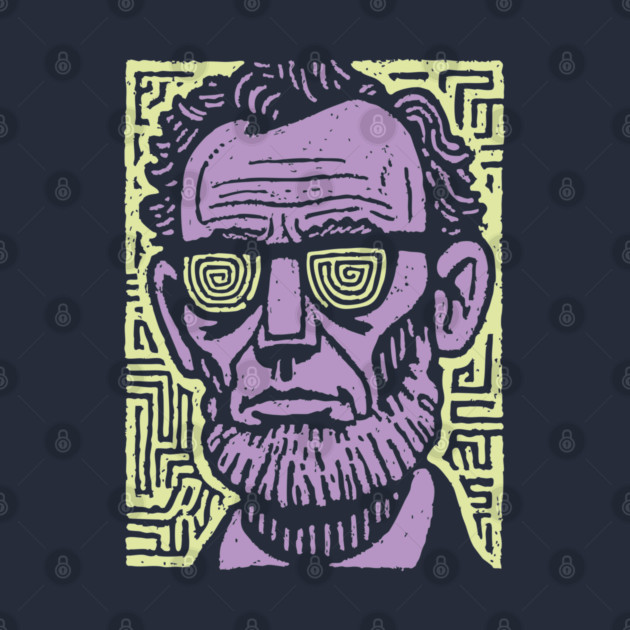 Trippy Psychedelic Lincoln by TuncGK