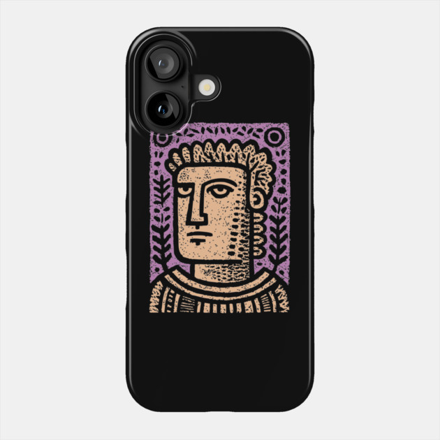 Psychedelic Caesar Roman Empire Phone Case by TuncGK