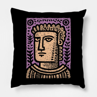 Psychedelic Caesar Roman Empire Pillow