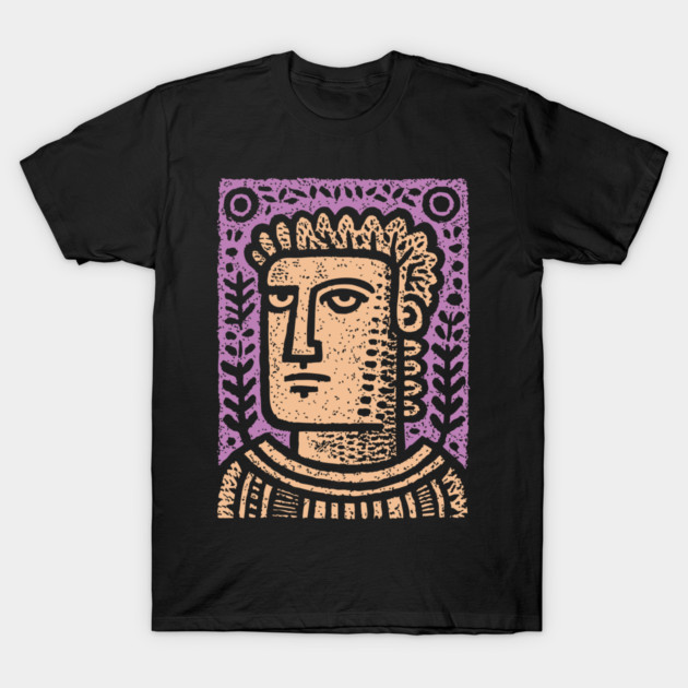 Psychedelic Caesar Roman Empire T-Shirt by TuncGK