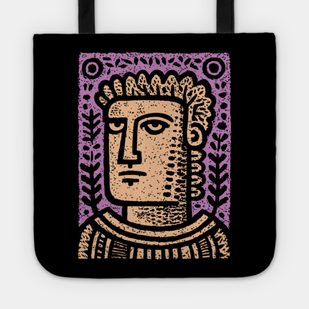 Psychedelic Caesar Roman Empire Tote by TuncGK