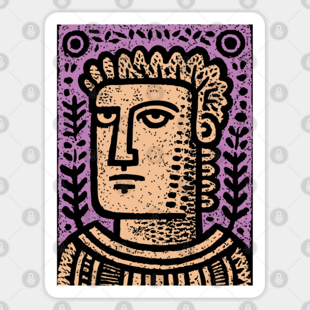 Psychedelic Caesar Roman Empire Sticker by TuncGK