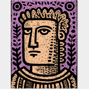 Psychedelic Caesar Roman Empire Posters and Art