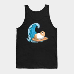 Guinea Pig Mom Dad Piggy Surfing Tank Top