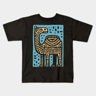 Psychedelic Tribal Camel Kids T-Shirt