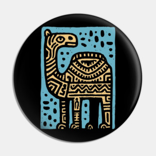 Psychedelic Tribal Camel Pin
