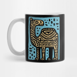 Psychedelic Tribal Camel Mug