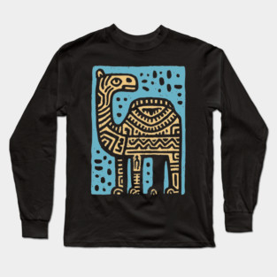 Psychedelic Tribal Camel Long Sleeve T-Shirt