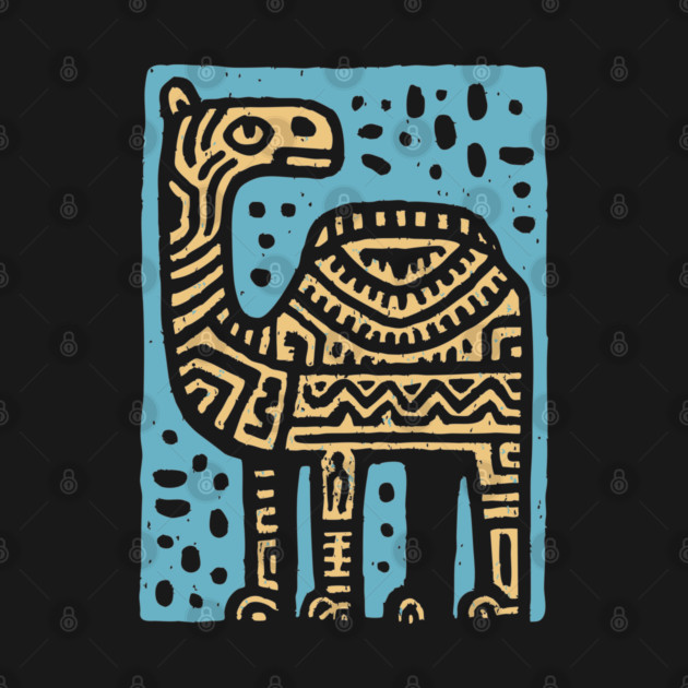 Psychedelic Tribal Camel by TuncGK
