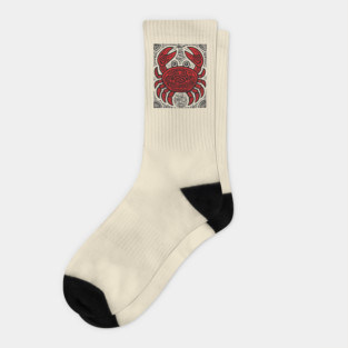Psychedelic Cancer Zodiac Socks