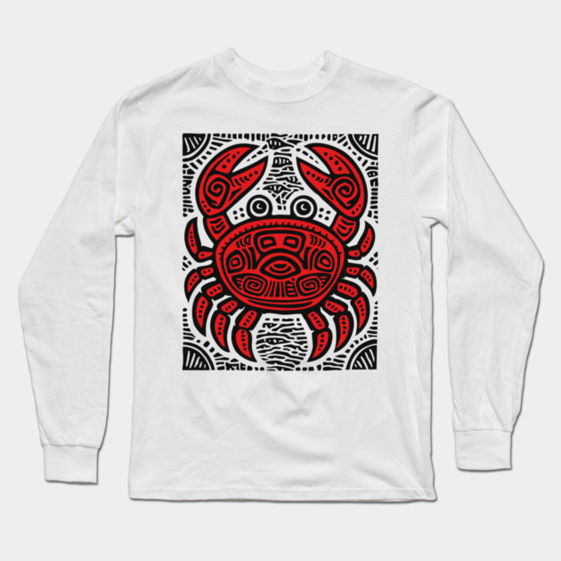Psychedelic Cancer Zodiac Long Sleeve T-Shirt by TuncGK