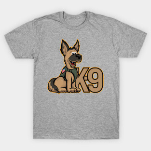 K-9 Dog Cartoon Illustration T-Shirt