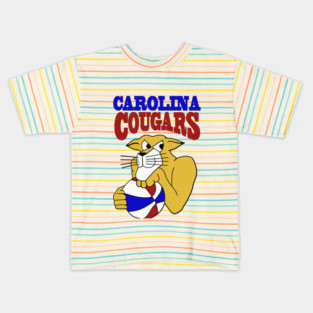 Defunct Carolina Cougars ABA Basketball Kids T-Shirt